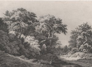 The Edge of the Woods, nær Rambouillet, 1860. av Eugene Bléry