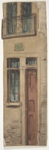 Design for et scenesett på Opéra, Paris, 1830-90. av Eugene Ciceri