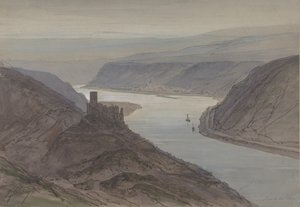 Design for et scenesett på Opéra, Paris, 1830-90. av Eugene Ciceri