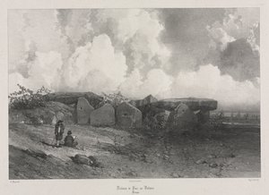 Pittoreske og romantiske reiser i det gamle Frankrike: Bretagne: Dolmen of Parc-ar-Colmen av Eugene Ciceri