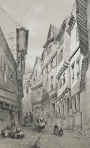 Pittoreske og romantiske reiser i det gamle Frankrike. Bretagne: Morlaix av Eugene Ciceri