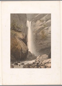 Utsikt over Dard-fossen Cascade du Dard (tittel på objekt) Ansikter i Sveits, Savoy og Tyrol (serietittel) La Suisse, la Savoie et le Tyrol (serietittel på objekt)
