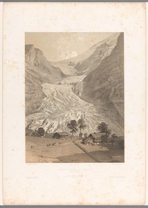 Utsikt over High Grindelwald-breen Glacier Superior de Grindelwald (tittel på objekt) Ansikter i Sveits og Savoy (serietittel) La Suisse et la Savoie (serietittel på objekt) av Eugene Ciceri