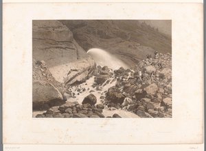 Utsikt over en torrent ved Servoz Le torrent noir près Servoz (tittel på objekt) Ansikter i Sveits og Savoy (serietittel) La Suisse et la Savoie (serietittel på objekt)