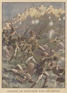 Battle of Spion Kop, Sør-Afrika (fargemedlemmer) av Eugene Damblans