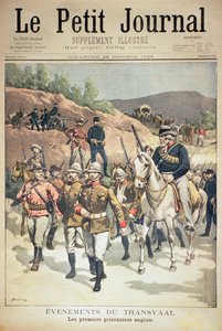 Hendelser i Transvaal: de første engelske fangene, forsiden av Le Petit Journal, 29. oktober 1899 av Eugene Damblans
