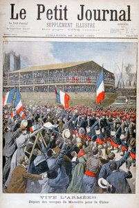 Franske tropper på vei til Kina, 1900 av Eugene Damblans