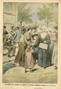 Illustrasjon av Eugene Damblans (1865-1945) i Le Pelerin, 24.7 Lærer av Eugene Damblans