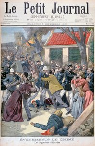 Legasjonen leverer, Boxer Rebellion, Kina, 1900 av Eugene Damblans
