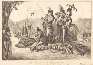 Kreps på Longchamps, 1822. Skapere: Eugene Delacroix, Charles Etienne Pierre Motte. av Eugene Delacroix, Charles Etienne Pierre Motte