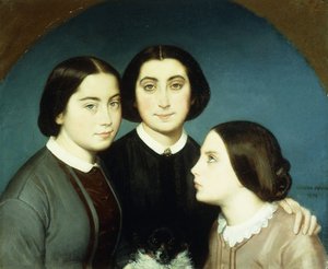 Portrett av de tre døtrene til Charles Naudier, 1854