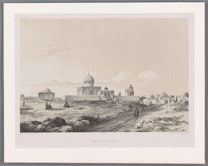 Imamzadeh av Hussein i Qazvin Imam-Zadeh-Hussein (Casbin) (tittel på objekt) Persiske landskap (serietittel) Perse modern (serietittel) av Eugene Flandin