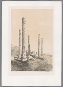 Ruinene av Persepolis Persepolis (tittel på objekt) Persiske landskap (serietittel) Perse modern (serietittel) av Eugene Flandin