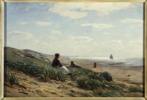 E. Dücker, på sanddynen