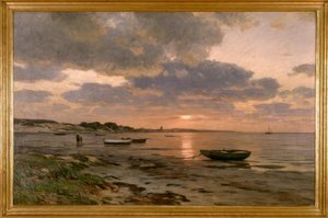 E. Dücker, solnedgang ved Østersjøen