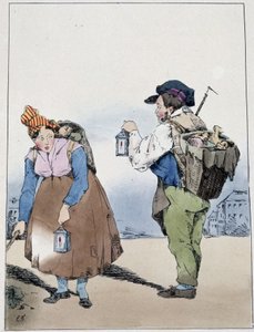 Lyktholder, rue Mouffetard - i "" Souvenirs d