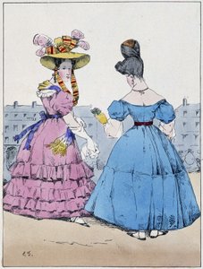 To elegante kvinner, boulevard de l