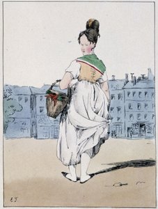 Kvinne som bærer en kurv, boulevard de l