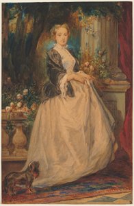 Portrett av Madame Thomas (født Camille Boucher) av Eugene Isabey