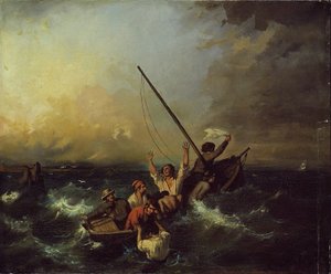 Skipsvrak av Eugene Isabey