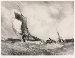 Six Marines: Gå tilbake til havn av Eugene Isabey