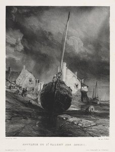 Six Marines: Souvenir fra Saint Valéry sur Somme av Eugene Isabey