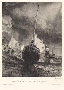 Suvenir fra St. Valéry sur Somme av Eugene Isabey