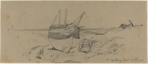 St. Valery sur Somme av Eugene Isabey