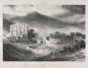 Pittoreske og romantiske reiser i det gamle Frankrike, Auvergne..., 1831. av Eugene Isabey