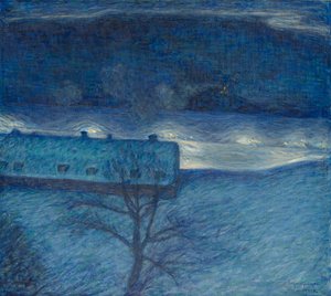 Vinternatt over kaia av Eugène Jansson