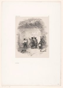 Barn foran en vegg Les Artistes (tittel på objekt) Souvenirs d