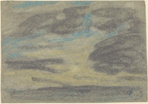 Skyer over havet, 18601865. av Eugene Louis Boudin