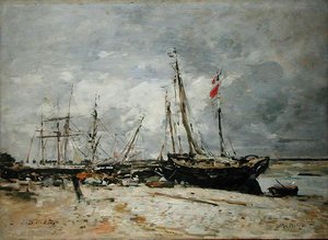 Le Crotoy av Eugene Louis Boudin
