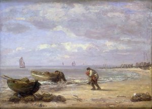 Lavvann nær Honfleur av Eugene Louis Boudin