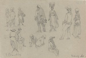 Provinsielle figurer, slutten av 1800-tallet. av Eugene Louis Boudin