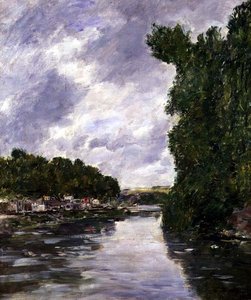 Elven nær Abbeville av Eugene Louis Boudin