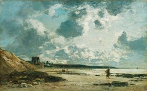Trouville, Black Rocks, ca. 1860-1865 av Eugene Louis Boudin