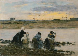 Vaskekvinner ved elven av Eugene Louis Boudin