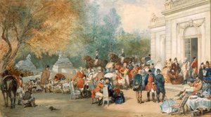 En jaktfrokost i England, 1870 av Eugene Louis Lami