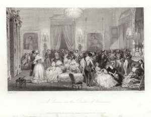 En soaré hos hertugen av Orleans av Eugene Louis Lami