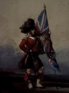 An Ensign of the 75th Highlanders, 1800-tallet av Eugene Louis Lami