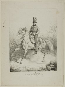 Moncey, eks-oberst i 3. husarregiment av Eugene Louis Lami
