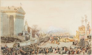 Oversettelsen av asken til Napoleon: 15. desember 1840 av Eugene Louis Lami