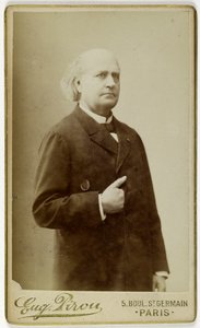 Porträt von Leconte de Lisle, (Charles Marie Leconte, genannt), (1818-1894), (Dichter) av Eugene Pirou