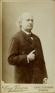 Portrett av Leconte de Lisle 1818-1894, ca. 1870. av Eugene Pirou