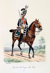 Kongens livvakter, 1815 av Eugene Titeux
