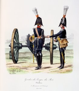 Kongens livvakter, artilleri, 1814-15 av Eugene Titeux