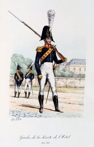 Guards of the Hotel Prevote, trompetist, 1814-16 av Eugene Titeux