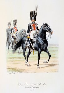 Kongens hestegrenaderer, kommandantløytnant, 1814-15