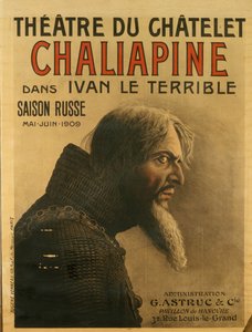 Plakat for den russiske sesongen på Théâtre du Châtelet, 1909 av Eugene Verneau